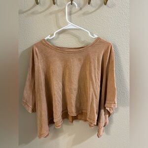 Brown Flowy Tshirt